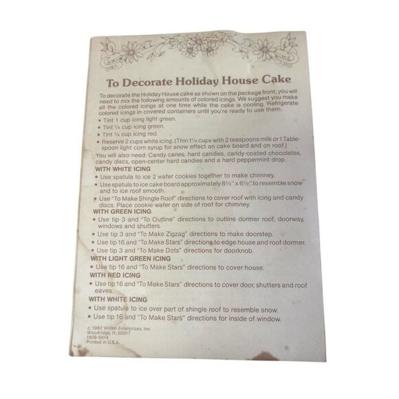 Wilton Holiday House Aluminum Cake Pan Mold -502-3937 - Picture 4 of 4